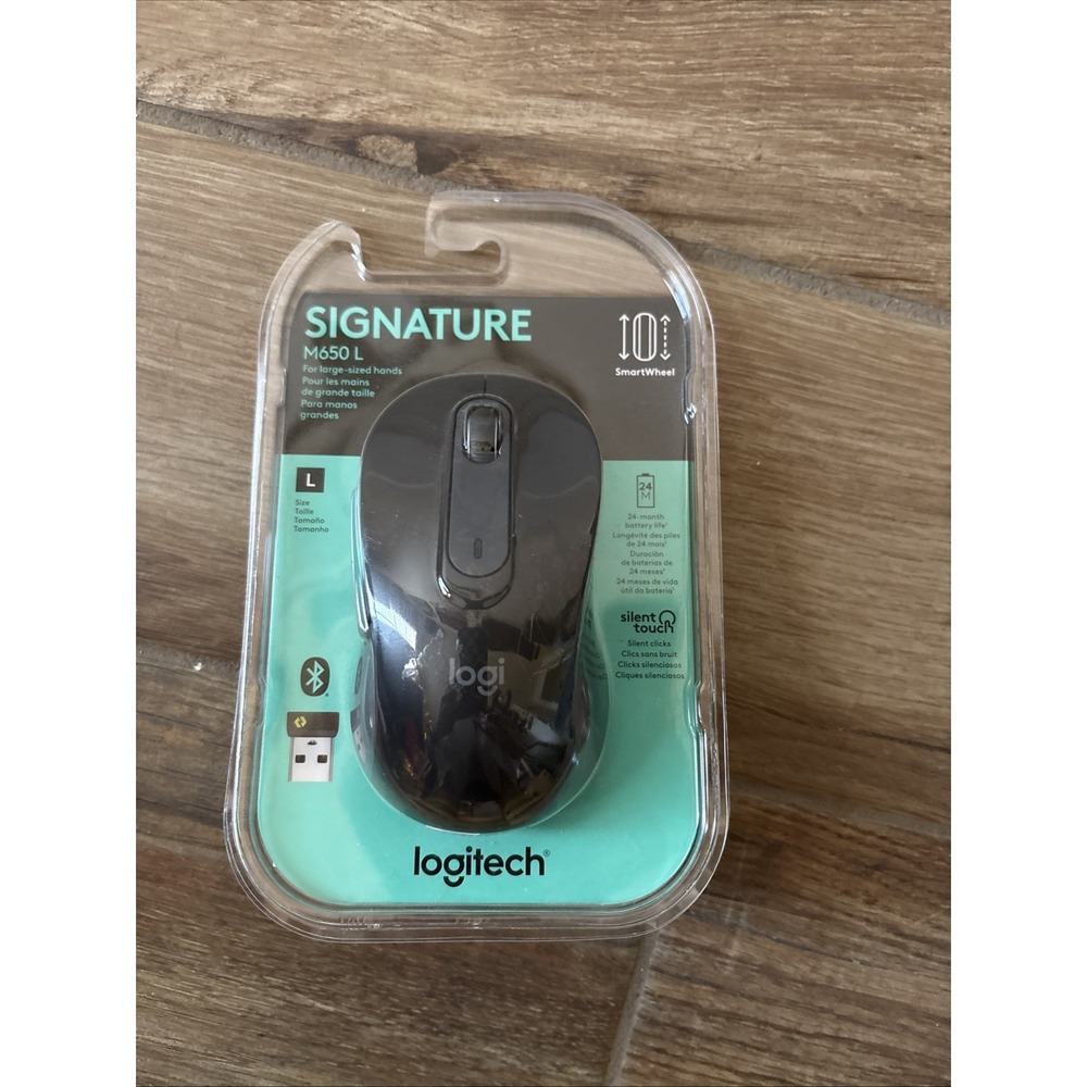 Logitech Signature M650 Wireless Mouse SmartWheel Silent LogiBolt New